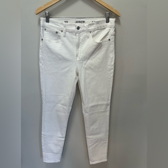 NWT! J.Crew 9" toothpick women’s jean in white wash. Size 30. $128 #BQ310 - Picture 3 of 7